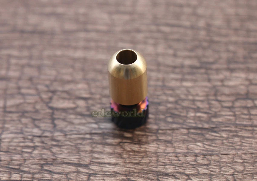 TITNAER Titanium + Brass Key Parachute Cord Knife Bead Pendant Lanyard DIY EDC 07FC0E-D4 - KOEEK