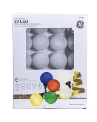 GE Color Choice 20-Count Multi-function Warm White/Multicolor LED G50 Ice Lights GE - KOEEK
