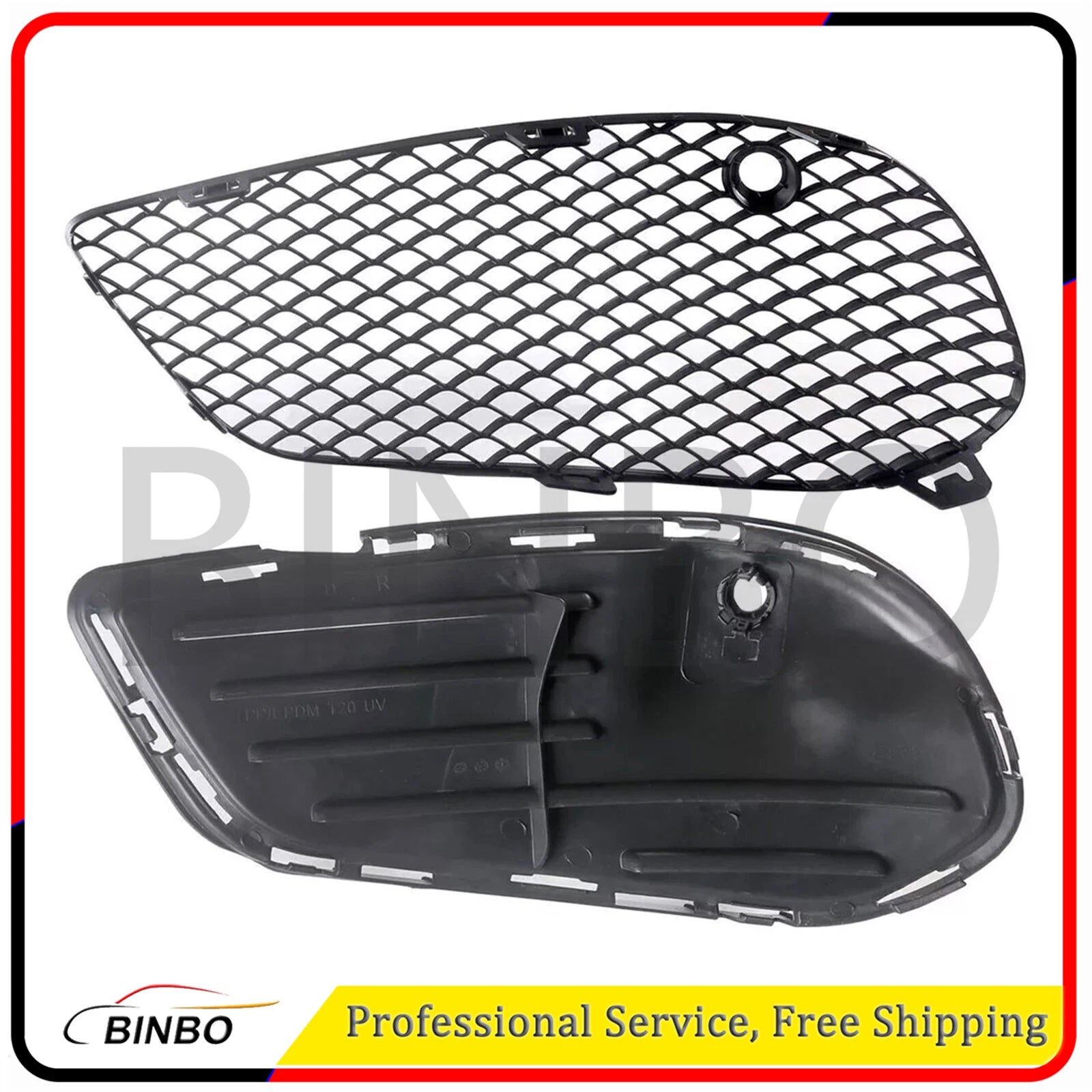 Front Bumper Vent Cover Grille c For Mercedes Benz W205 C300 C350 2015-18,L&R 07FC0E-D4 - KOEEK