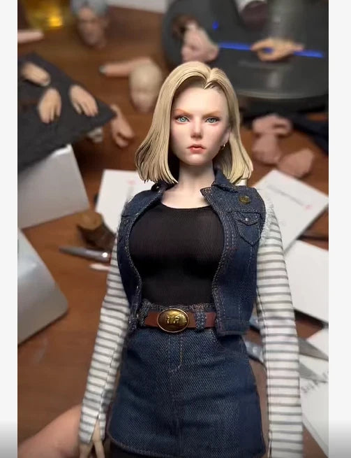 ARTISAN 1/6 Dragon Ball Android 18 Mecha Maiden Demon Hair Version Action Figure 07FC0E-D4 - KOEEK