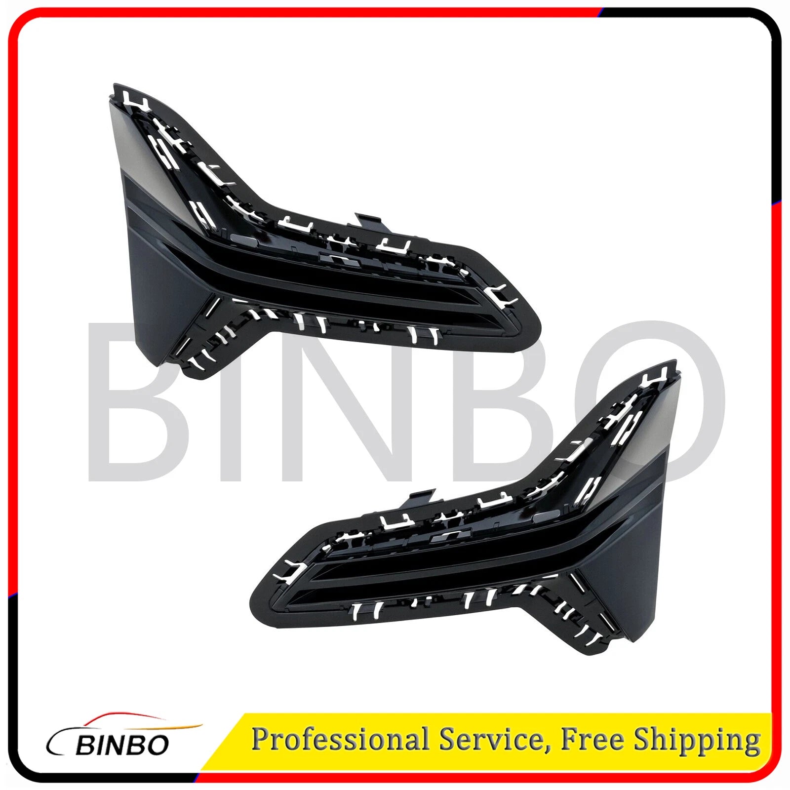 Pair Bumper Face Bar Grilles Set of 2 Left-and-Right for 330 Sedan Left & Right 07FC0E-D4 - KOEEK