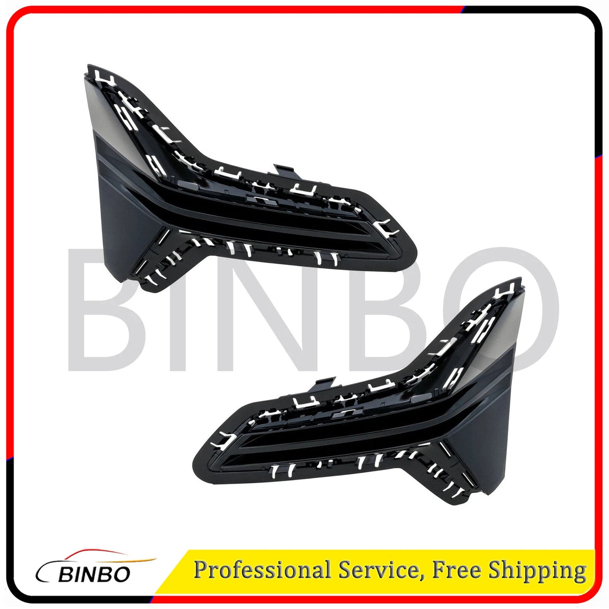 Pair Bumper Face Bar Grilles Set of 2 Left-and-Right for 330 Sedan Left & Right 07FC0E-D4 - KOEEK