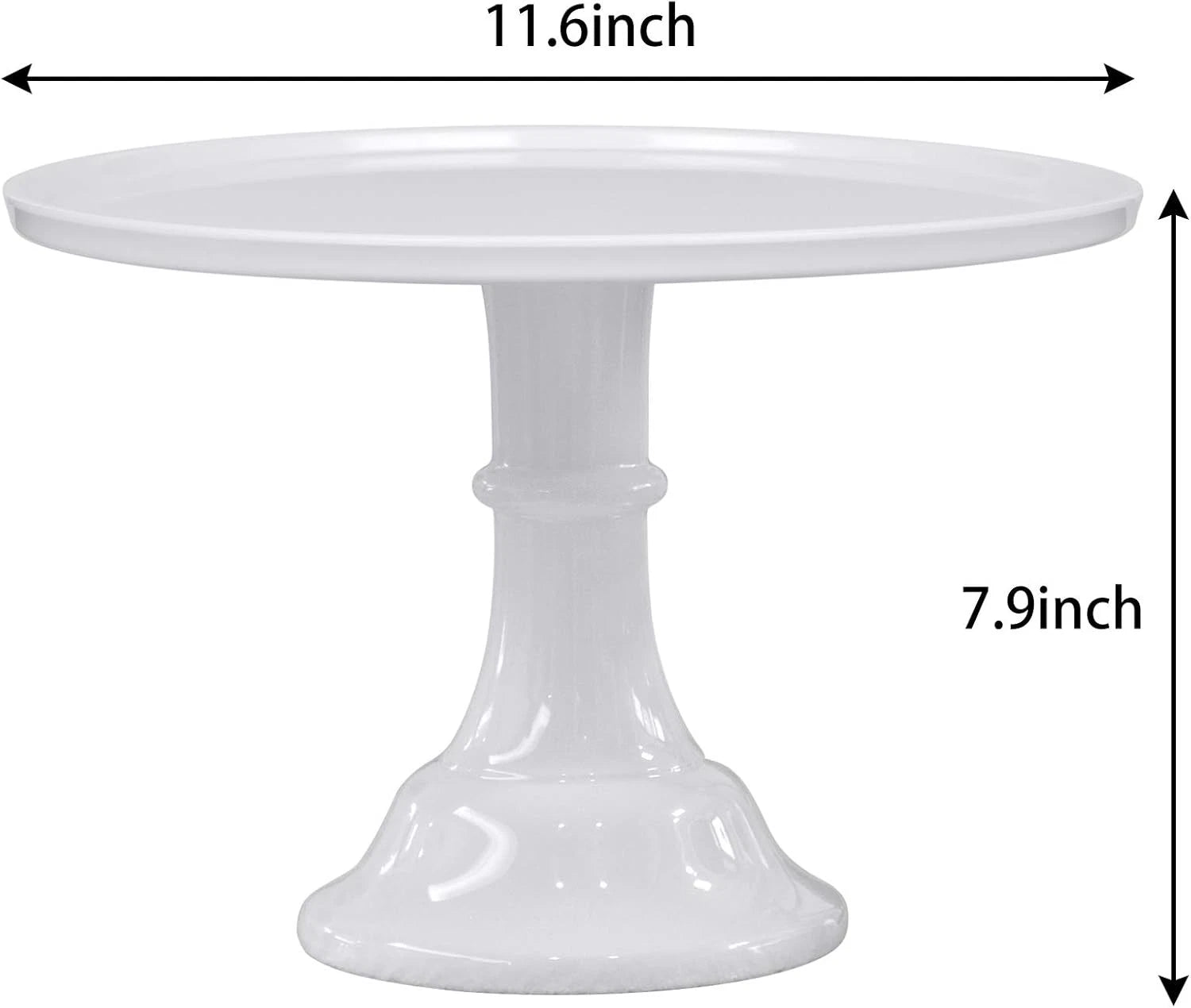 Round Cake Stand White 11" Cake Display Stand Dessert Cupcake Display Tray 07FC0E-D4 - KOEEK