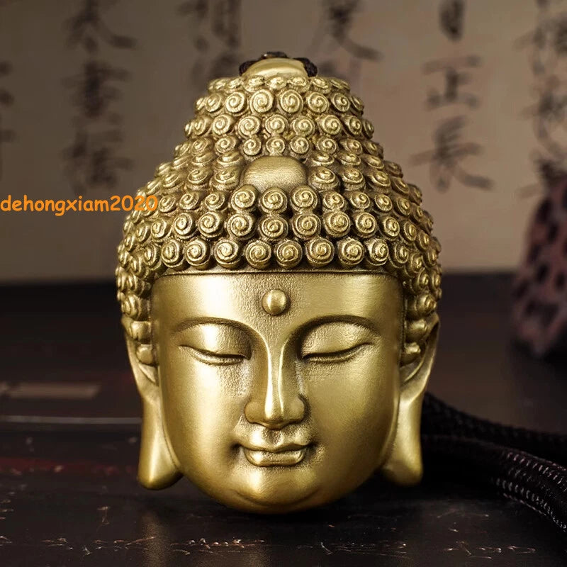 Copper Buddha 'Demon or Saint moment apart‌‌ 'Buddha Head Rope Gift Pendant 07FC0E-D4 - KOEEK