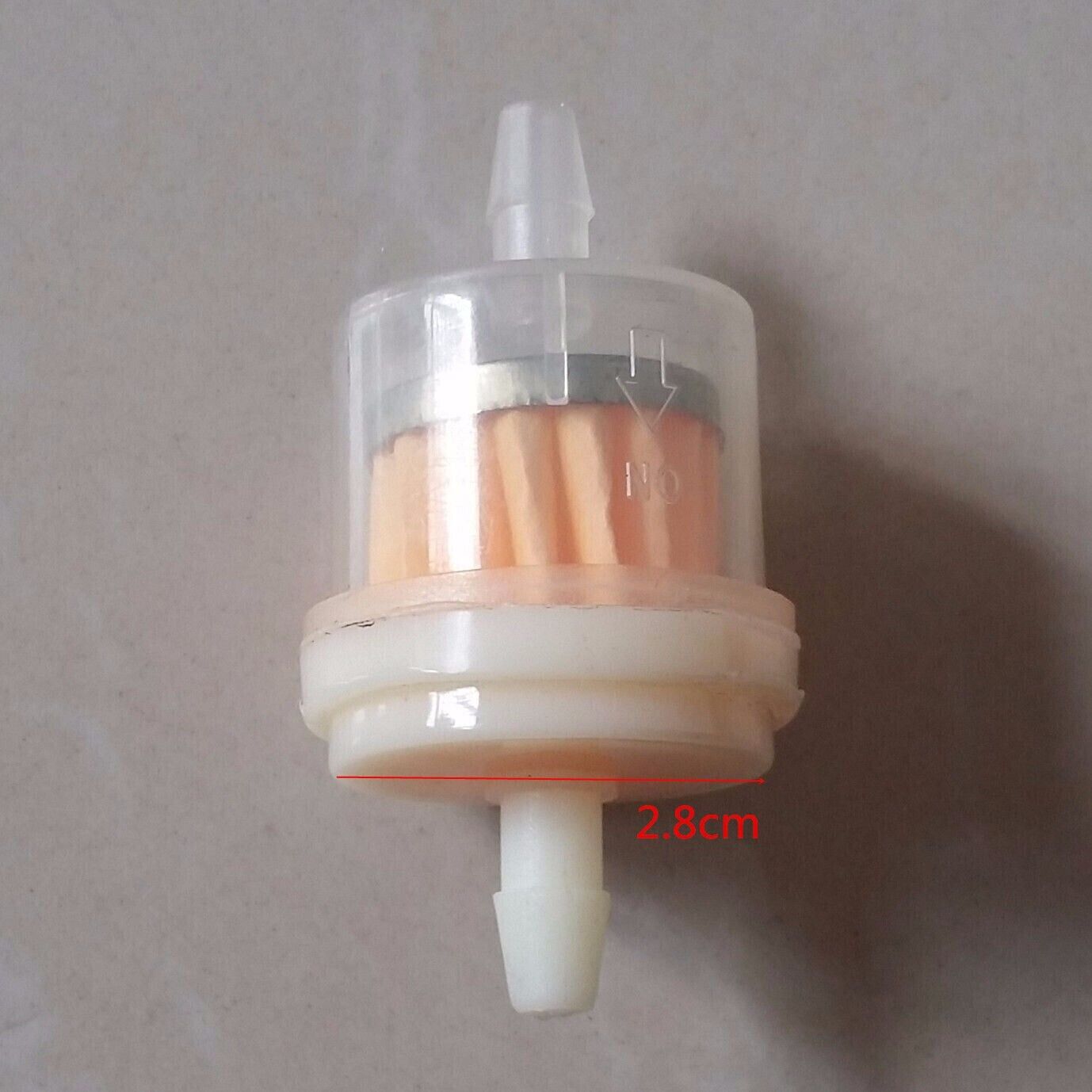 10PCS Motor Inline Gas Oil Fuel Filter Small Engine For 1/4'' Line 6-7mm Hose US