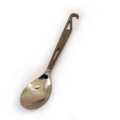 Thickened Pure Titanium Alloy Spoon Outdoor EDC Kitchen Spoon w/ Hooks EDC Tools 07FC0E-D4 - KOEEK