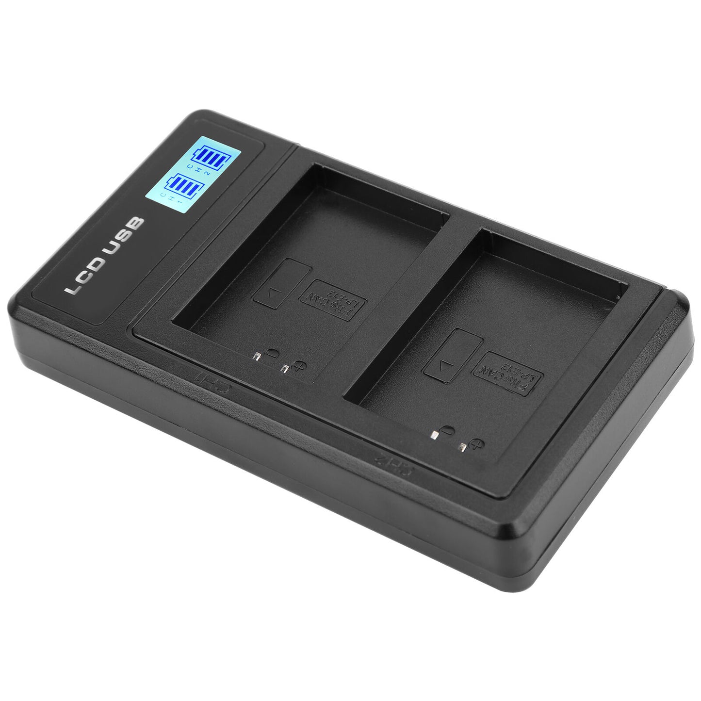 new Camera Dual Charger With LCD Display For LPE12 Battery USB Portable Charger koeek - KOEEK