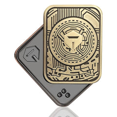 Metal Fidget Spinner Toy Clicker Poker Slider Push Card Pocket Haptic EDC Toys 07FC0E-D4 - KOEEK