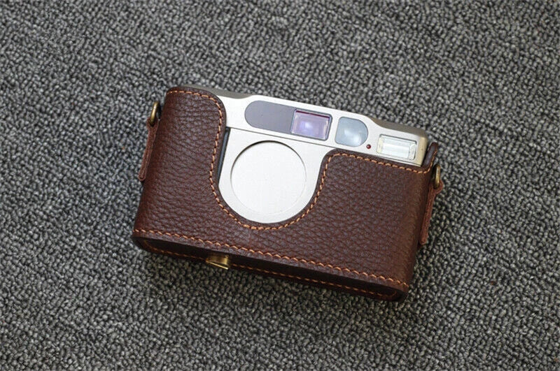 Leather Handmade Camera Half Case Protective Cover for Contax T2 07FC0E-D4 - KOEEK