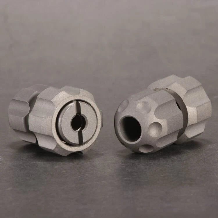 1PCS EDC Titanium Knife Lanyard Paracord Bead Necklace Pendant Fidget Spinner 07FC0E-D4 - KOEEK