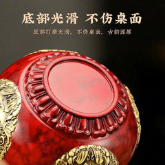 Brass Bagua Gourd Figurine With Lid Feng Shui Home Decor Housewarming Gift 07FC0E-D4 - KOEEK