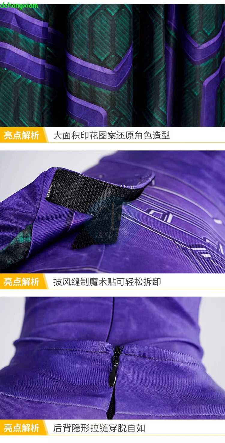 Ant-Man 3 Kang the Conqueror Men Costume Cosplay Bodysuit Cloak Outfit Halloween 07FC0E-D4 - KOEEK
