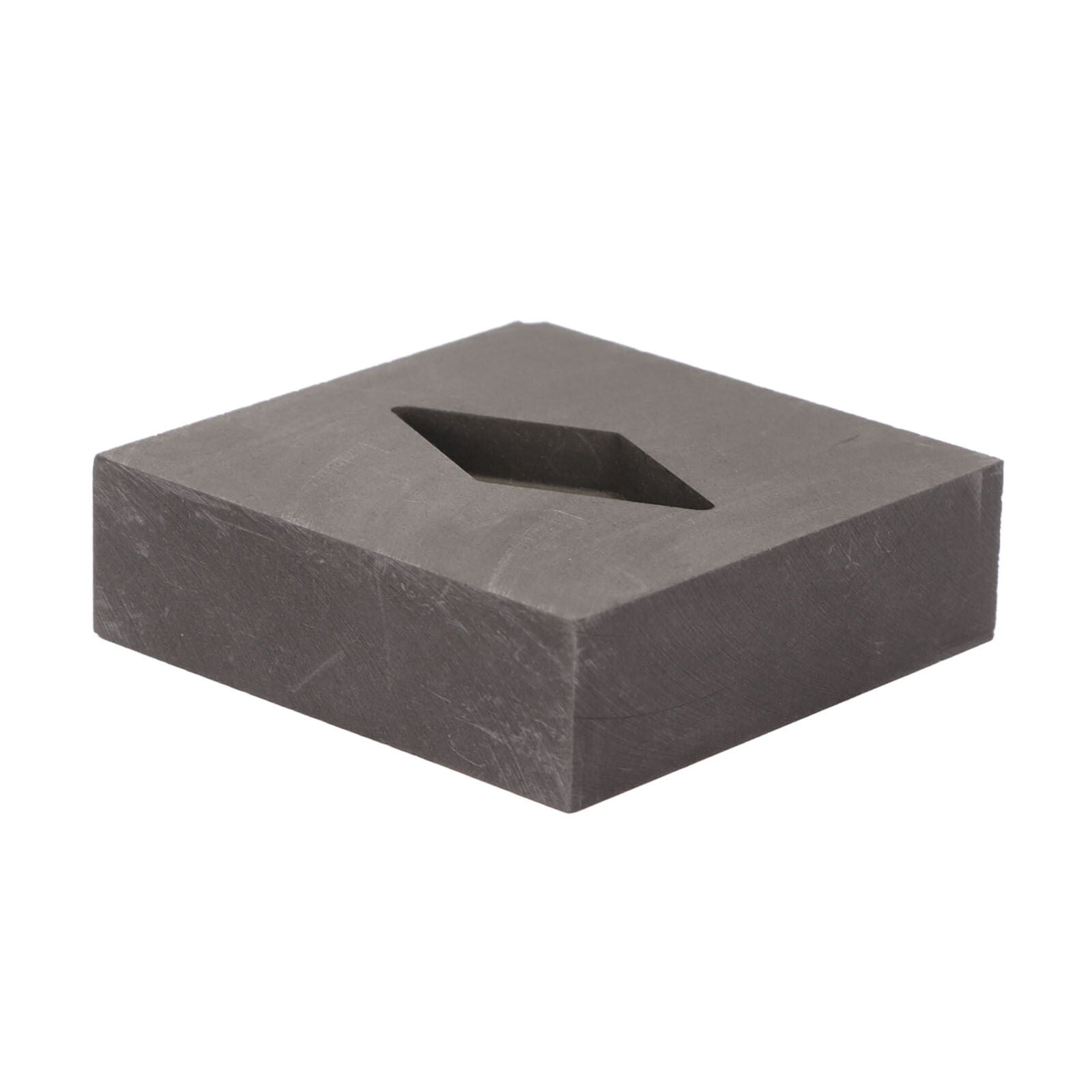 new Graphite Crucible Rhombus Shape Metal Refining Scrap Melting Ingot 50 X 50 X HGF koeek - KOEEK