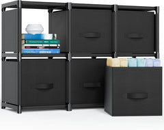 6 Cube Storage Rack, Wardrobe Storage Rack, and Storage Shelf 07FC0E-D4 - KOEEK