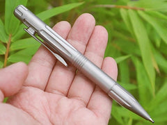 EDC Titanium Alloy Pocket Ball Pen Tactical Signature Pen Stationery w 2 Refills 07FC0E-D4 - KOEEK