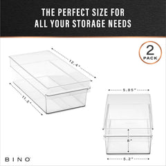 Plastic Storage Box, Medium - Shallow | THE HANDLER COLLECTION 07FC0E-D4 - KOEEK
