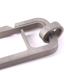EDC Titanium CNC Key Chain Carabiner Portable Spring Belt Clip Keychain 07FC0E-D4 - KOEEK