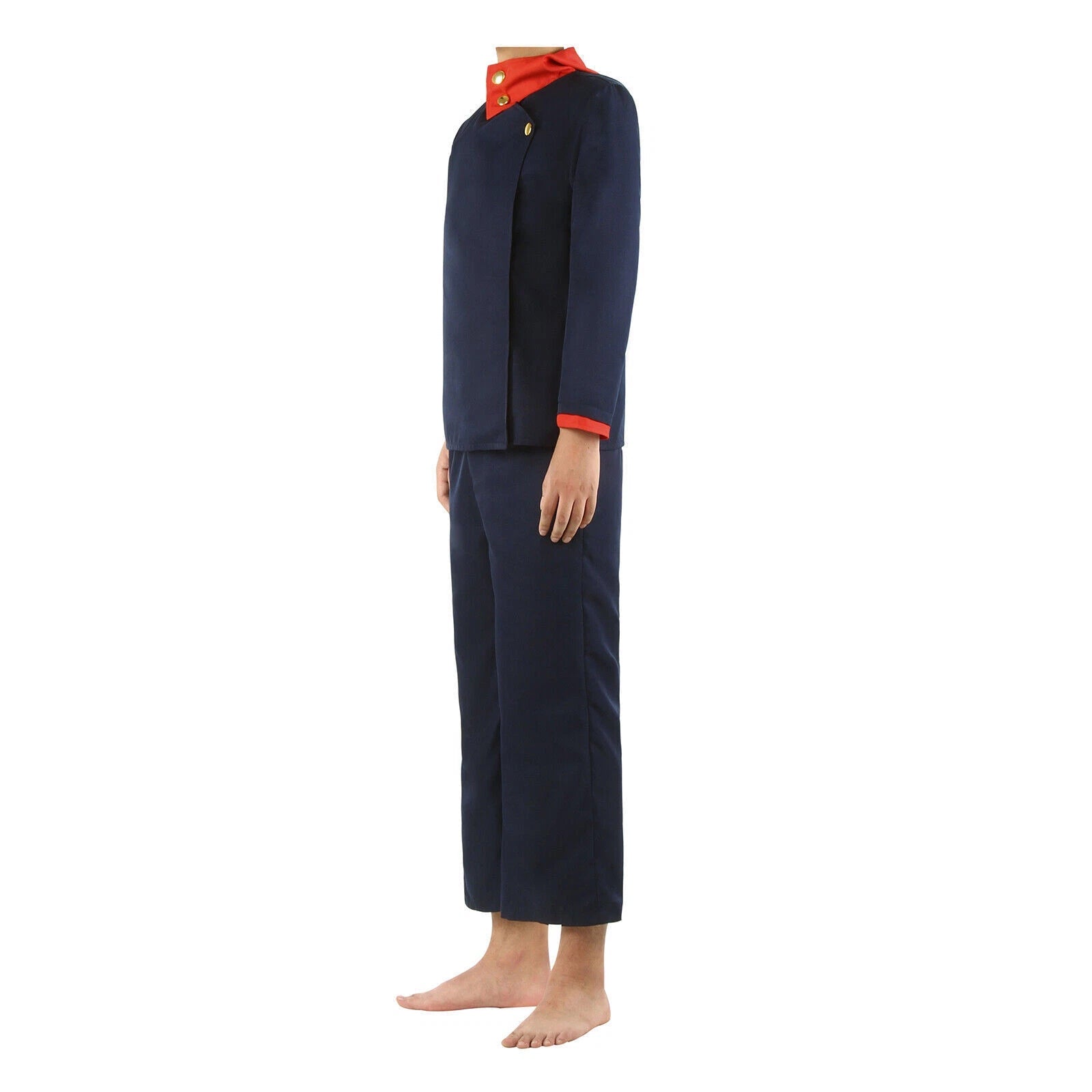 Jujutsu Kaisen Yuji Itadori Cosplay Costume Navy Blue Mens School Suit Uniform 07FC0E-D4 - KOEEK
