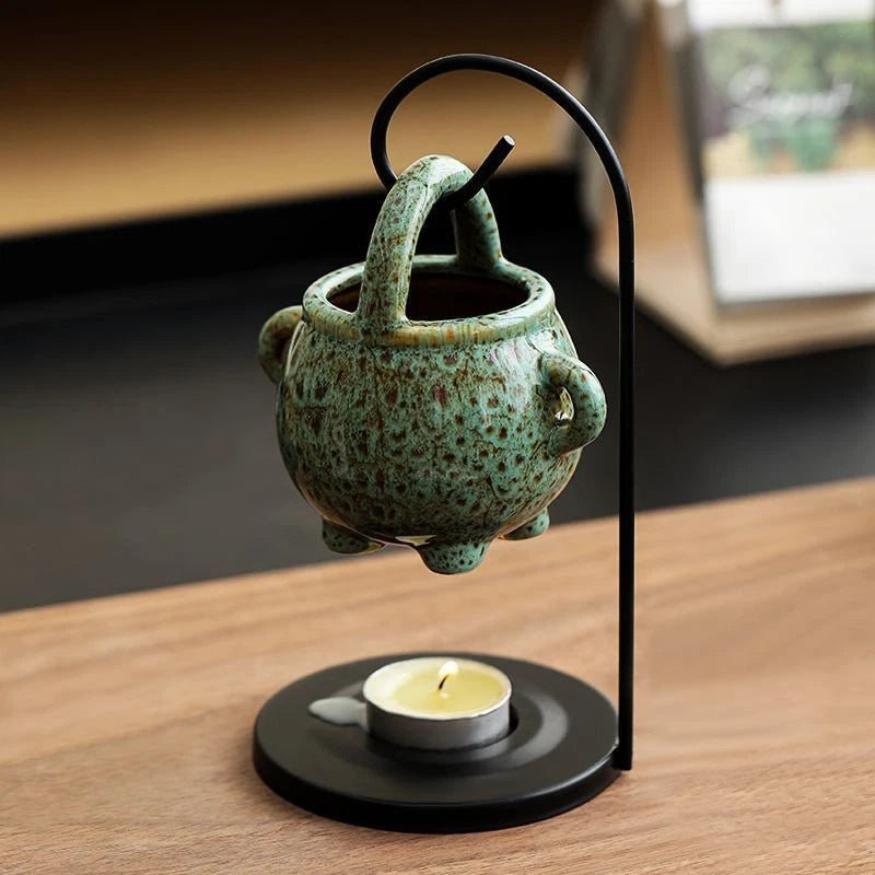 Chinese Hanging Aromatherapy Lamp Candle Holder Essential Oil Burner Indoor 07FC0E-D4 - KOEEK