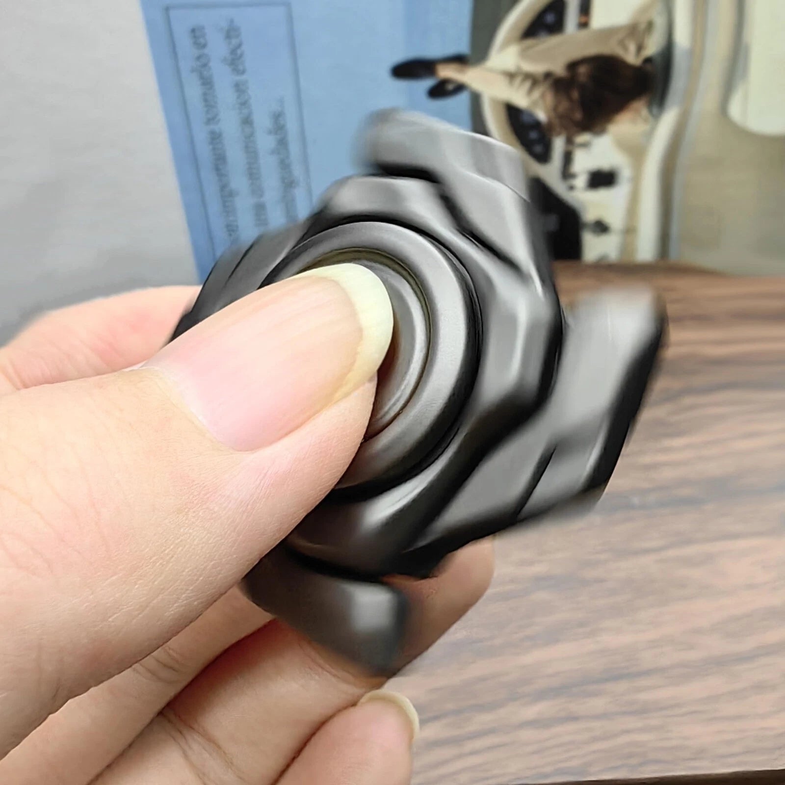 EDC Fidget Toys Stress Relief For Adults Magnetic Metal Open Armor Spinning Top 07FC0E-D4 - KOEEK