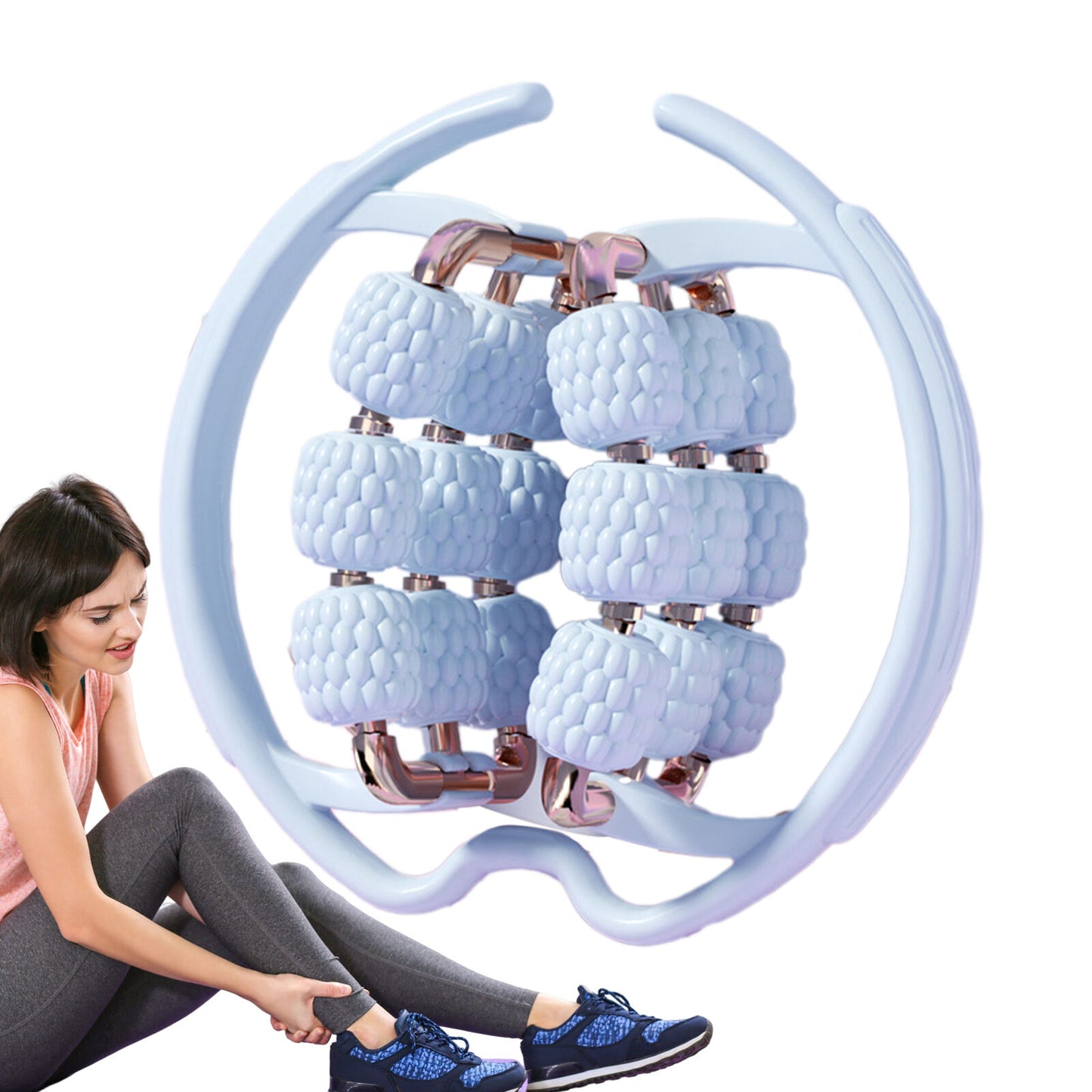 new Handheld Massager Roller Deep Tissue Massage Stick for Muscle Relief Circular koeek - KOEEK