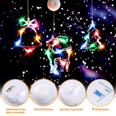 Brightown 3 PCS Lighted Christmas Window Decorations Light up Bell X-Mas Tree... BRIGHTOWN - KOEEK