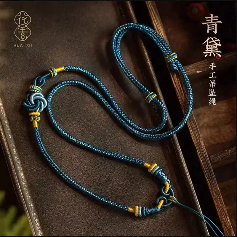 Exquisitely Tibetan Hand-woven Necklace Rope Amulet Thangka Pendant Accessories 07FC0E-D4 - KOEEK