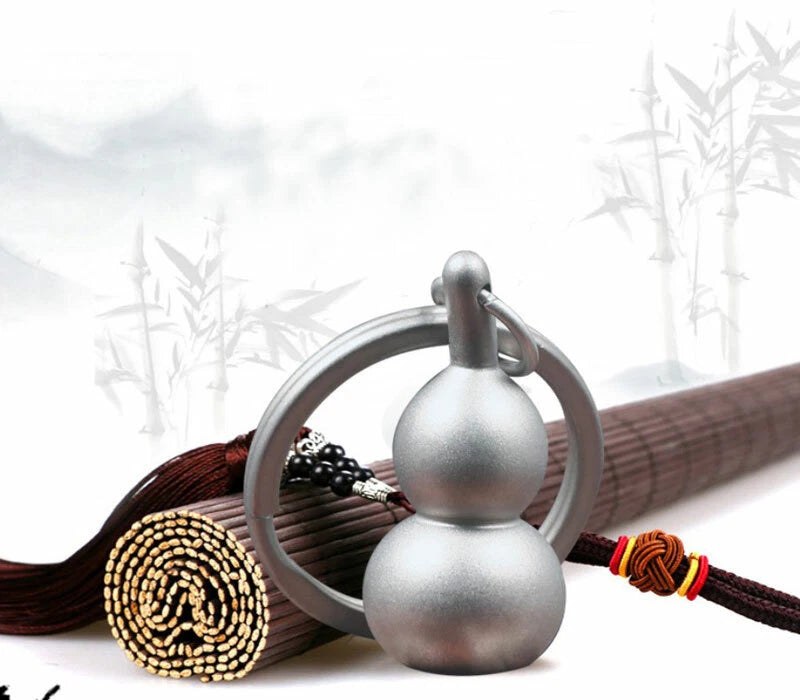 EDC Titanium Gourd Keychain Pendant DIY Necklace Zipper Head Car Decoration Tool 07FC0E-D4 - KOEEK