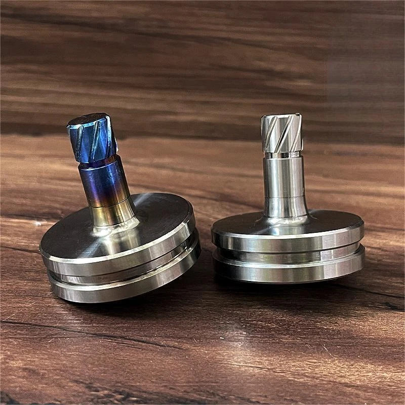 EDC Titanium Spinning Top Fidget Toy Premium Desktop Toy Spinner Gyroscope Gift 07FC0E-D4 - KOEEK