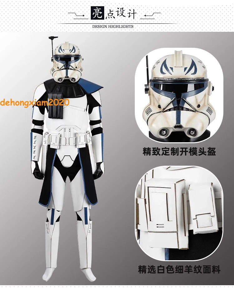 Anime Star Wars The Clone Wars Captain Rex Cosplay Costume Outfit Full Suit 07FC0E-D4 - KOEEK