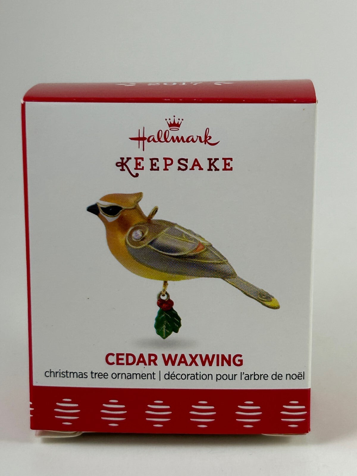 - 2017 Beauty of Birds - Cedar Waxwing - Hallmark MINIATURE Ornament HALLMARK - KOEEK