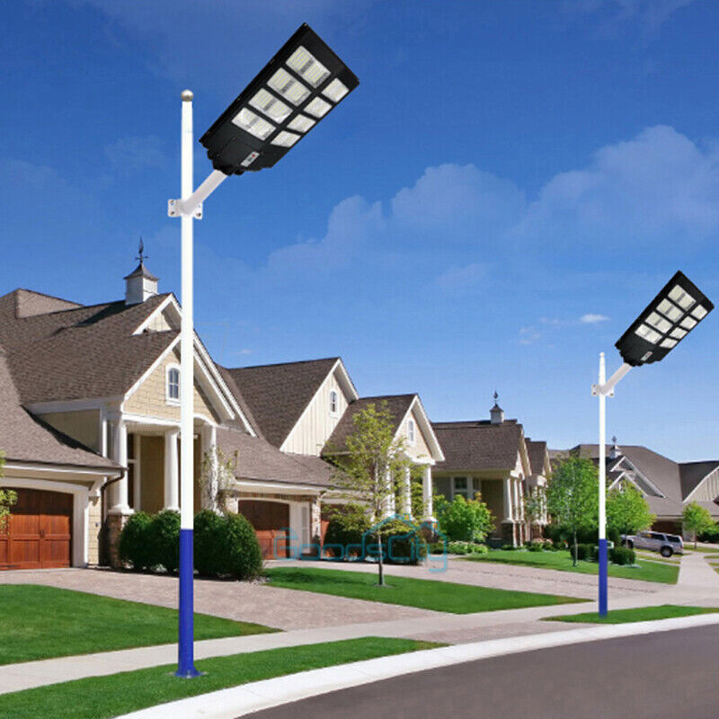 ny kommerciel LED Solar Street Flood Light Udendørs Dusk To Dawn Big Road Væglampe