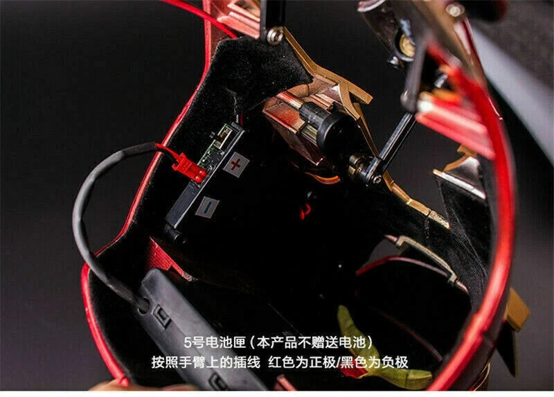 1:1 Avengers Iron Man MK42 Armor Hand Arm LED Gloves Voice Halloween Cosplay Toy 07FC0E-D4 - KOEEK