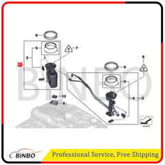 Fuel Pump Assembly for BMW F15 F16 X5 2015-2018 F16 X6 2015 2016-2019 L6 3.0L 07FC0E-D4 - KOEEK