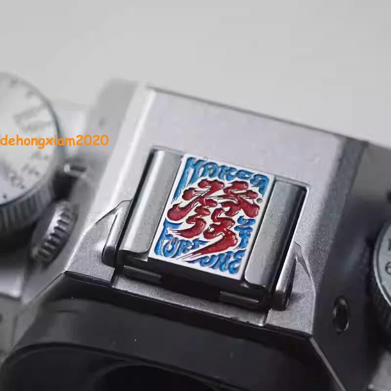 Mahjong Theme Hot Shoe Cover Metal Release Camera Button For Fujifilm XT5 XT30 07FC0E-D4 - KOEEK