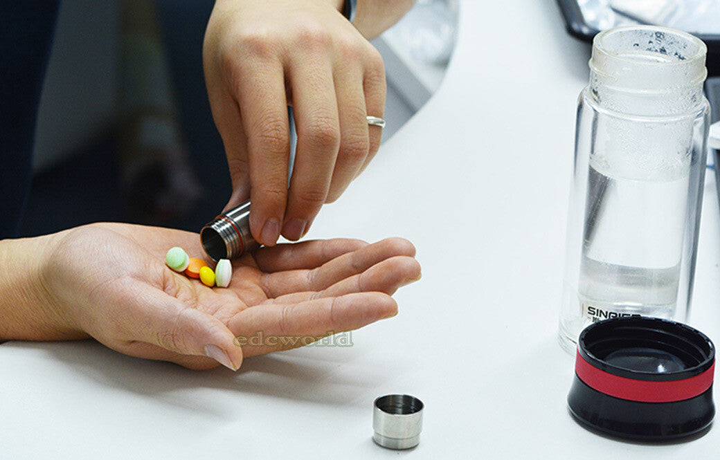 TITANER Titanium TC4 Outdoor EDC Survival Waterproof Box Travel Pill Case Tool 07FC0E-D4 - KOEEK