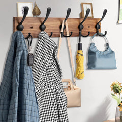 Wall-mounted coat rack Wooden hat rack Suitable for wall hooks 07FC0E-D4 - KOEEK