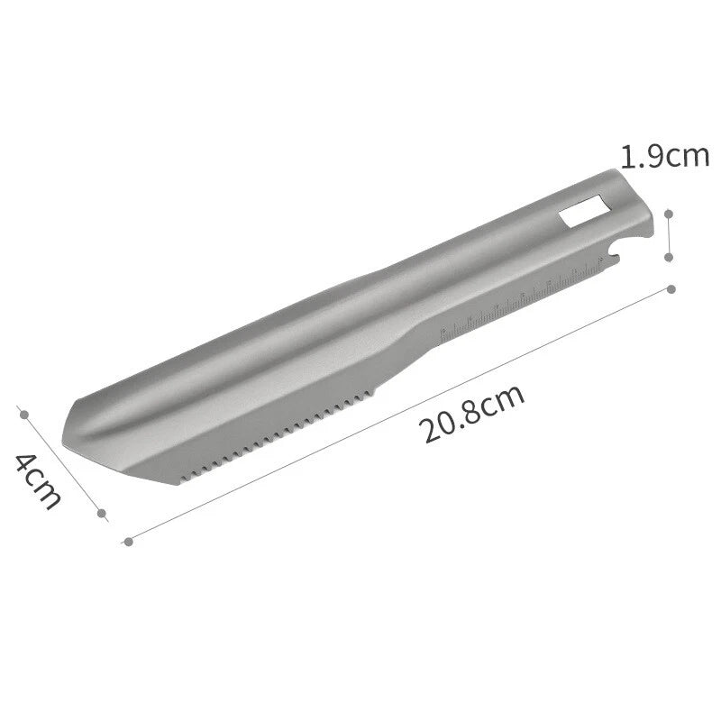 Pure Titanium Hand Trowel Small Ultralight Shovel Outdoor Multi Tool for Digging 07FC0E-D4 - KOEEK