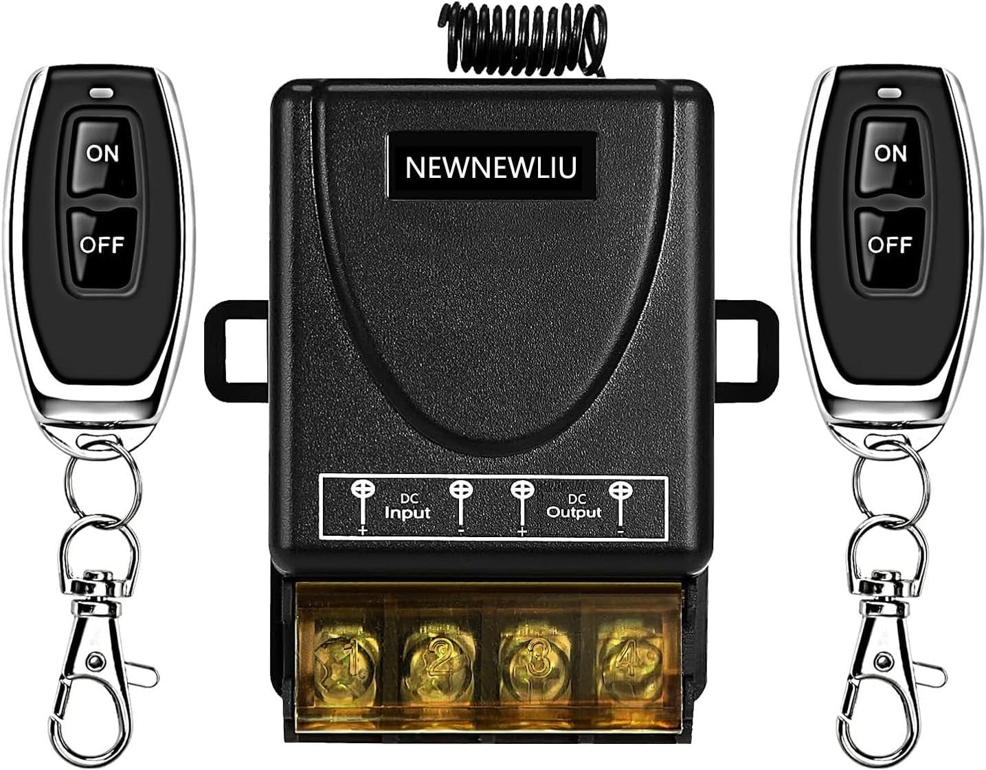 new 12 Volt Remote Switch 12V-72V remote switch, Black 07FC0E-D4 - KOEEK