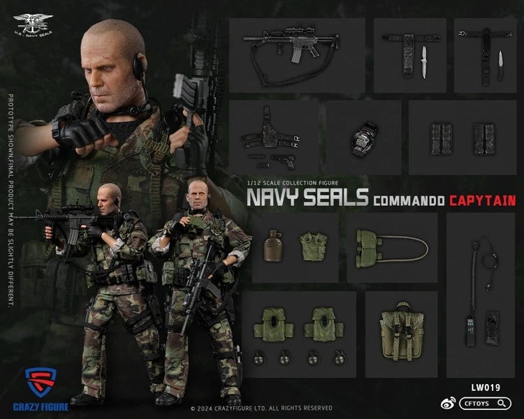 CFTOYS Special Assault Team-Captain 1/12 Soldier Action Figure Model Collection CFTOYS - KOEEK