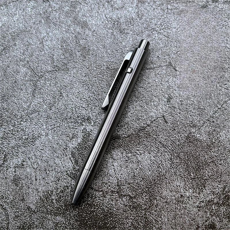 1PC Titanium Ballpoint Pen EDC Pocket pen Business Office Writing Signature Gift 07FC0E-D4 - KOEEK