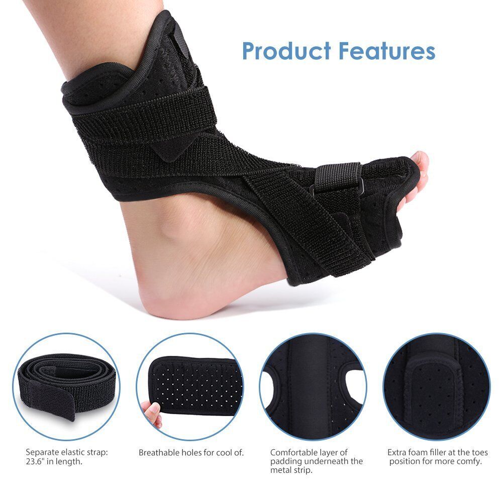 new Adjustable Plantar Fasciitis Dorsal Night And Day Splint With Spiky Massage A koeek - KOEEK