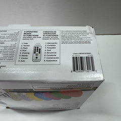 50 GE Color Effects Diamond Faceted RGB C9 LED Lights w/Remote Holiday Christmas GE - KOEEK