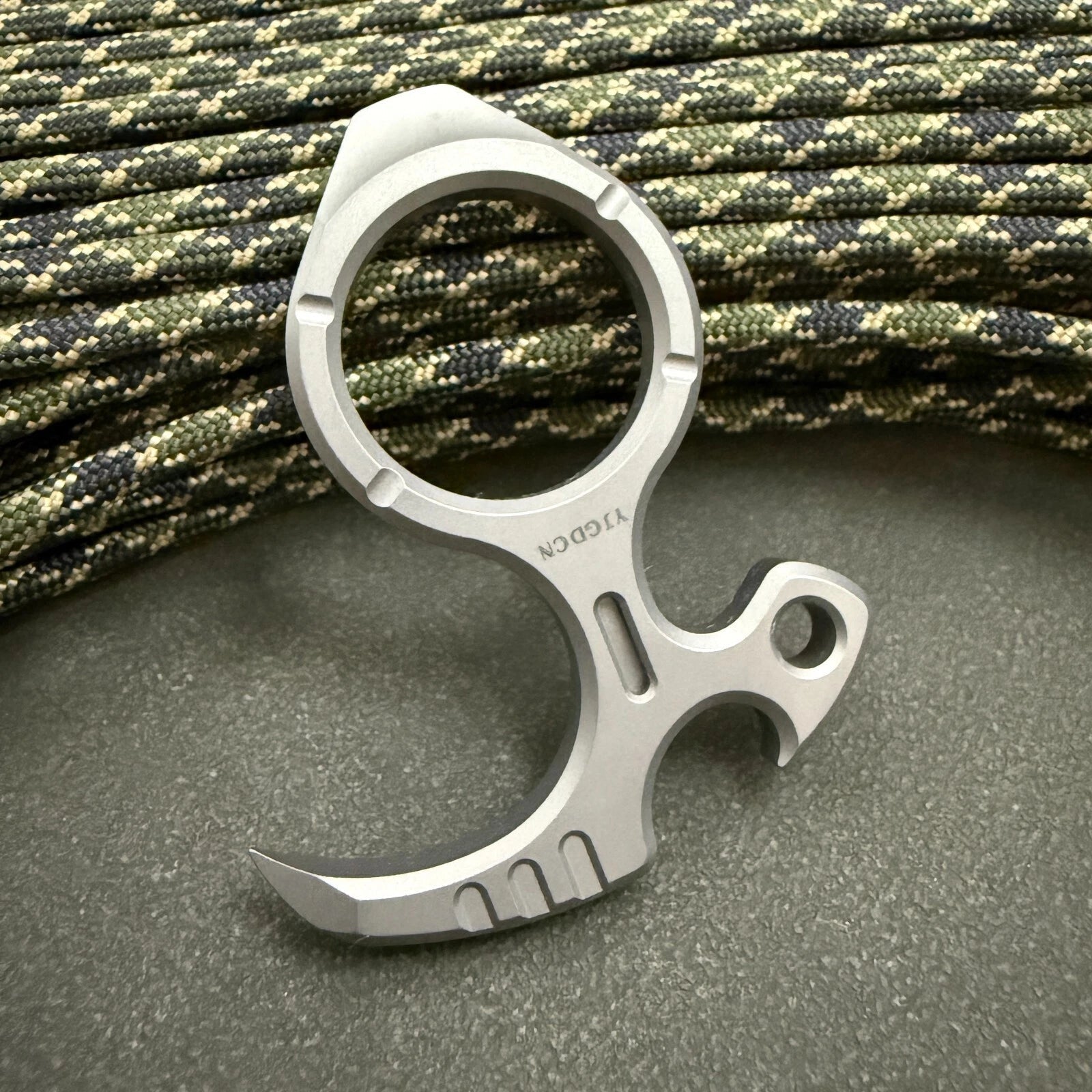 RIHE Design TC4 TITANIUM PRY Bar TOOL sickle EDC Bottle opener 07FC0E-D4 - KOEEK