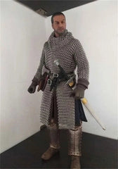 12" Warrior Knight Alloy Body Chain Metals Armour Costume for 1/6 Figure Lot 07FC0E-D4 - KOEEK