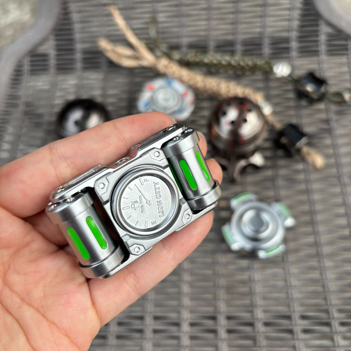 EDC Fidget Spinner Spinning Top Fidget Toys Relieve Adult Stress Magnetic Metal 07FC0E-D4 - KOEEK