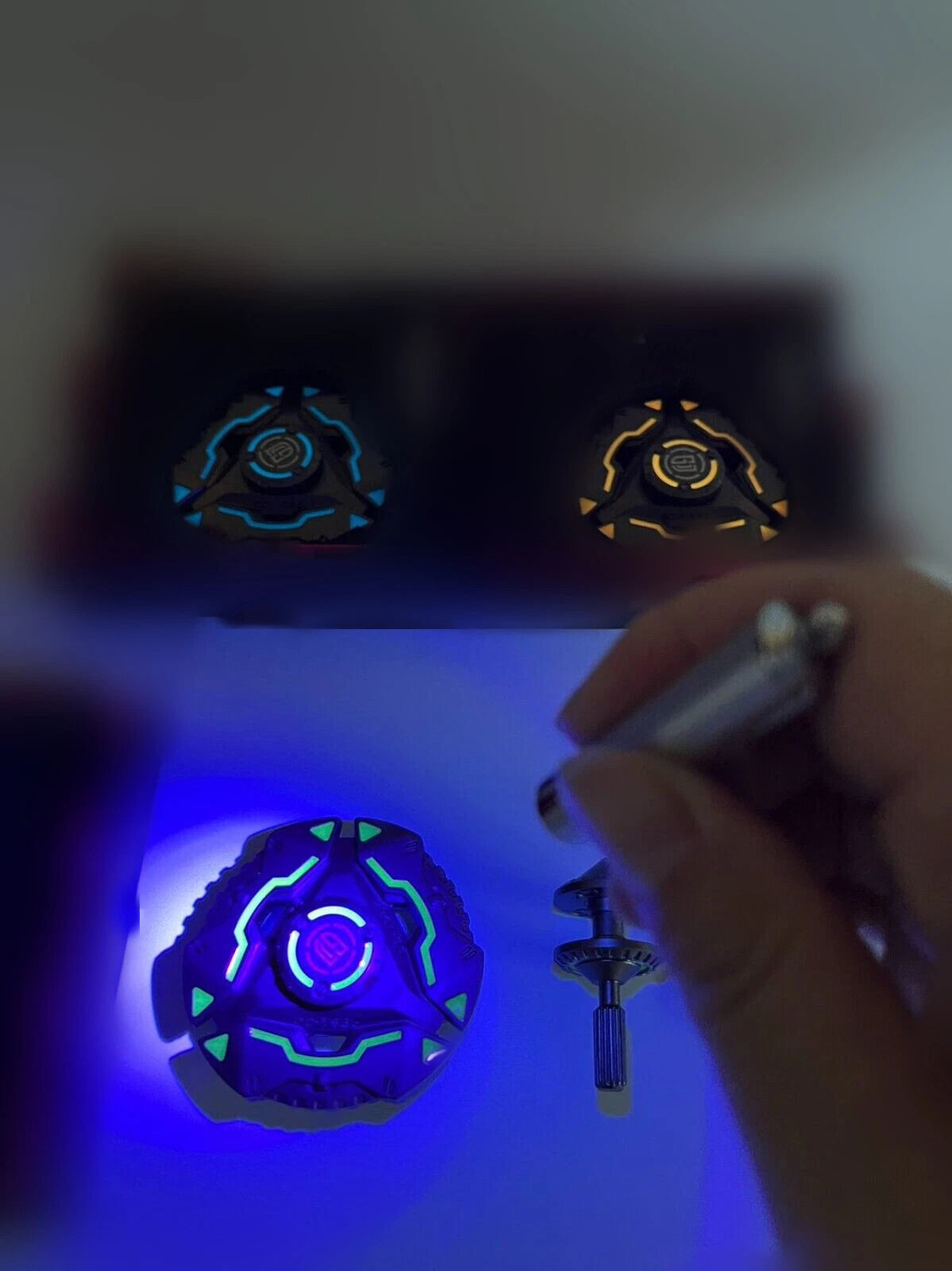 EDC Fidget Spinner Luminous Durable High Speed Silent Bearing Metal Stressrelief 07FC0E-D4 - KOEEK