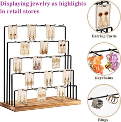 Earring display rack,  for selling earrings, bracelets,and hair accessories. 07FC0E-D4 - KOEEK