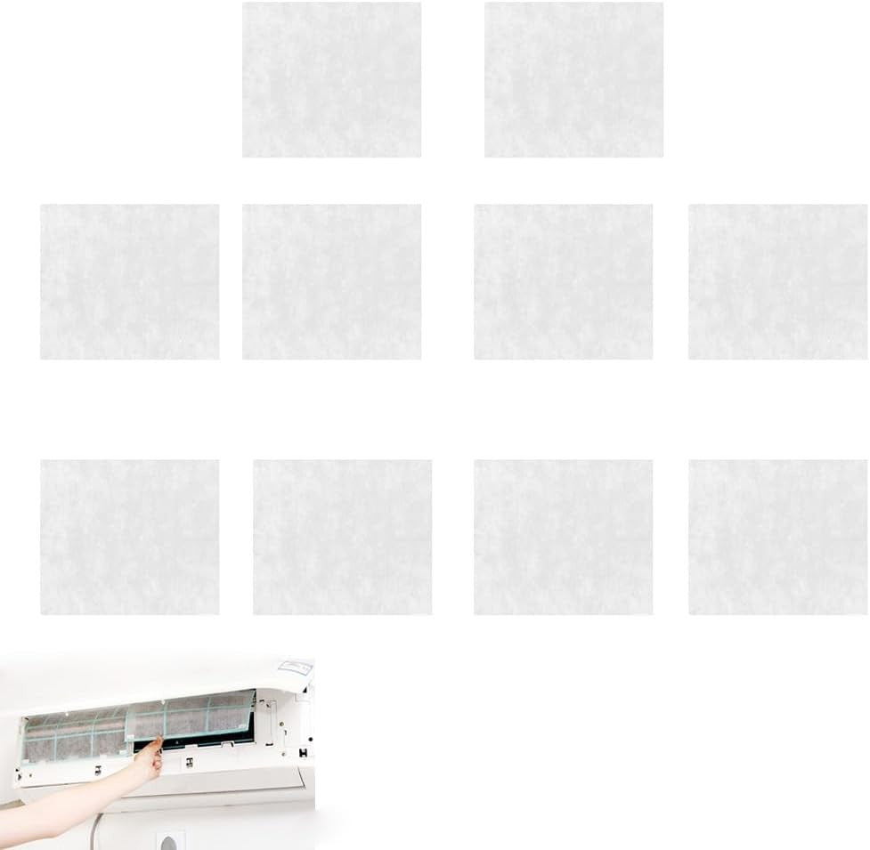 new 10 Pack Mini Split Air Conditioner Vent Filters Cover Anti-Dust White 07FC0E-D4 - KOEEK