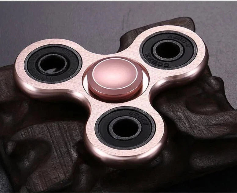 Three-wheel Fidget Alloy Finger Rotating Pressure Hand Table Toy EDC Adhd Autism 07FC0E-D4 - KOEEK